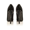 Black Babylon Stud high heel shoes