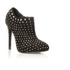 Black Babylon Stud high heel shoes