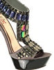 Miss KG Hamilton Jeweled Caged Platform Sandal